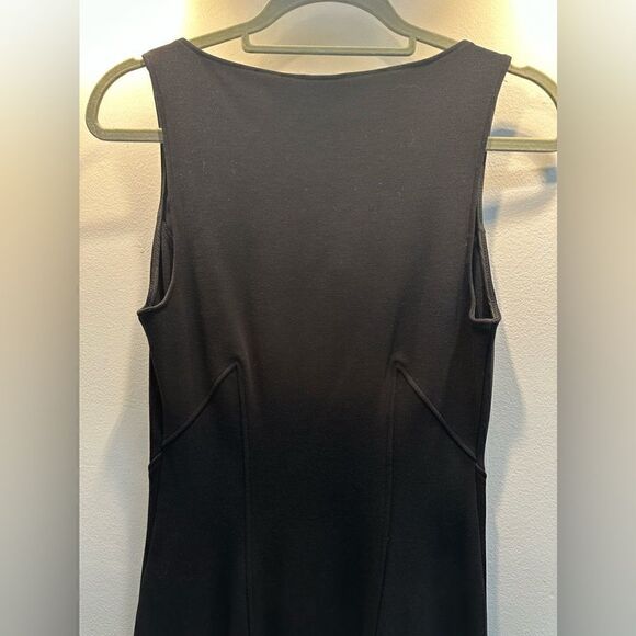 Helmut Lang Black Gala Knit Square Neck Cut Out Bodycon Dress Southern Charm L - Picture 7 of 8